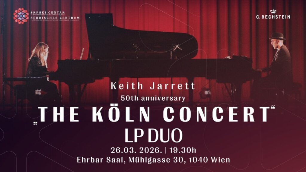 Ankündigung für "The Köln Concert" von LP DUO