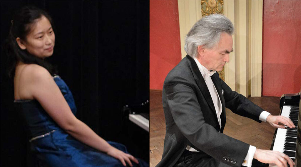 Klavier-Dozentin Yuan Tian und Klavier-Dozent Stephan Möller