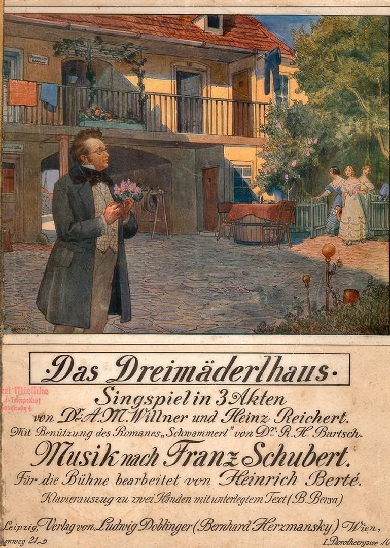 Heinrich Berté, Dreimäderlhaus, KA Cover © O. R. Nowak